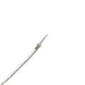 Remington Industries RG-188A/U Coaxial Cable, Single-Shielded, 0.100" Diameter Coax with White PTFE Jacket, 25 ft Length RG-188-25
